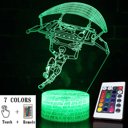 3D LED Touch Control Colorful Night Light Lamp