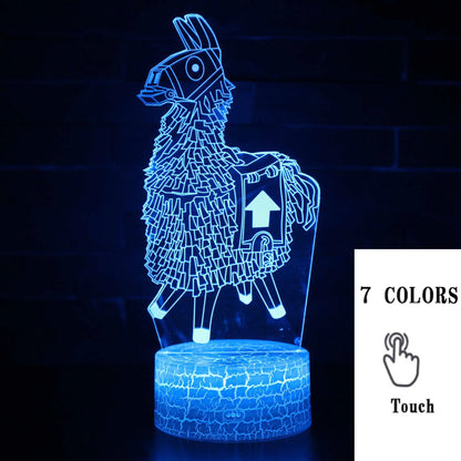 3D LED Touch Control Colorful Night Light Lamp