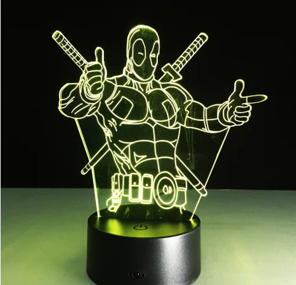 3D Visual LED Night Light - Touch & Remote Control Eagle