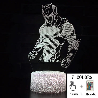 3D LED Touch Control Colorful Night Light Lamp