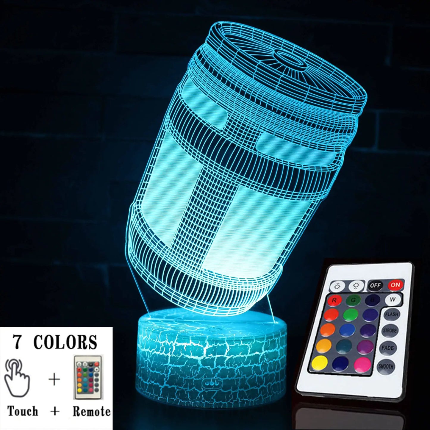 3D LED Touch Control Colorful Night Light Lamp