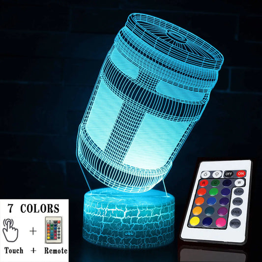 3D LED Touch Control Colorful Night Light Lamp