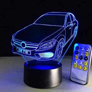 3D Visual LED Night Light - Touch & Remote Control Eagle