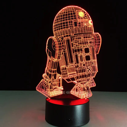 3D Visual LED Night Light - Touch & Remote Control Eagle