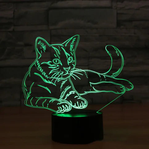 3D Visual LED Night Light - Touch & Remote Control Eagle