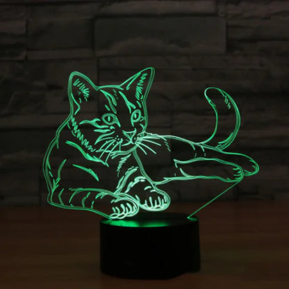 3D Visual LED Night Light - Touch & Remote Control Eagle
