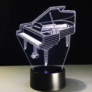 3D Visual LED Night Light - Touch & Remote Control Eagle