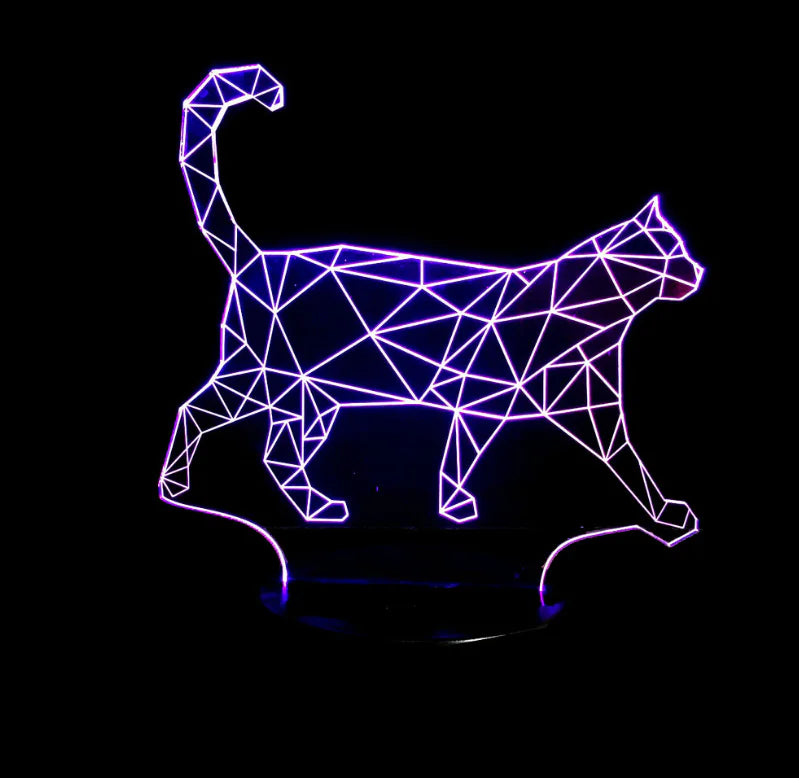 3D Visual LED Night Light - Touch & Remote Control Eagle