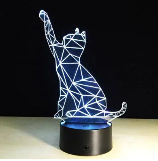 3D Visual LED Night Light - Touch & Remote Control Eagle