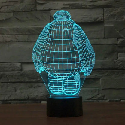 3D Visual LED Night Light - Touch & Remote Control Eagle