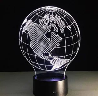 3D Visual LED Night Light - Touch & Remote Control Eagle