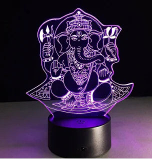 3D Visual LED Night Light - Touch & Remote Control Eagle