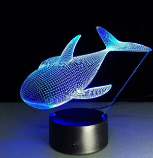 3D Visual LED Night Light - Touch & Remote Control Eagle